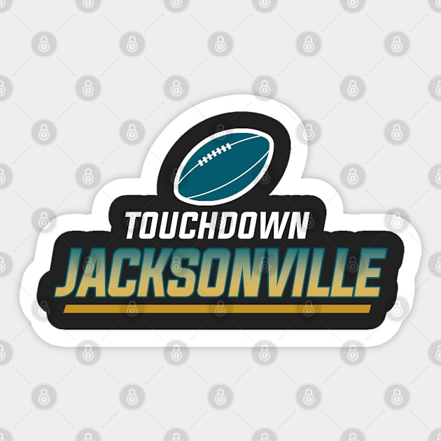 Jacksonville Football Team Sticker by igzine